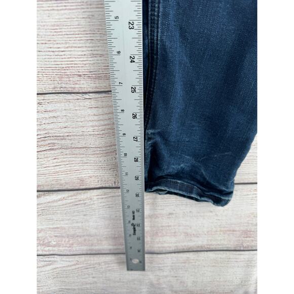Replay Anbass Hyperflex M914Y Straight Leg Jeans Mens 32x30 Blue Dark Wash Denim - Picture 12 of 12